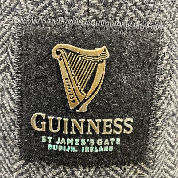 Guinness Embossed Tweed Baseball Strapback Cap - Picture 3 of 8